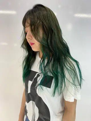 ロング カラー レイヤー/ブリーチ HIKARU ♡のヘアスタイル