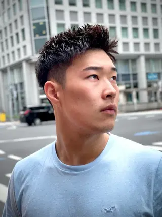 ショート メンズ 浅見 天翔のヘアスタイル