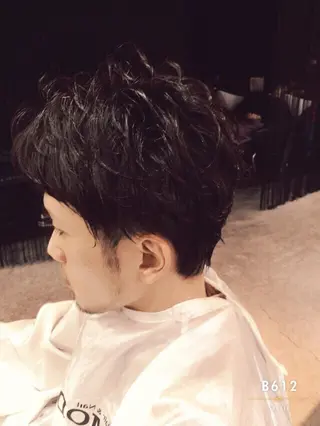 ショート ミディアム カラー パーマ メンズ SUNNY GRACEのヘアスタイル