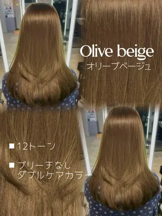 セミロング カラー Airi 韓国y2k ボブパーマのヘアスタイル