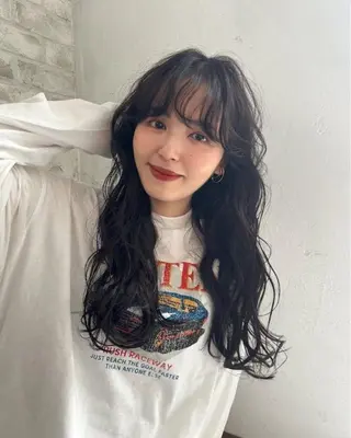 ロング パーマ 髙木 利央のヘアスタイル