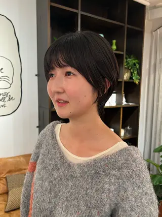 ショート デジタルパーマ 加藤園のヘアスタイル