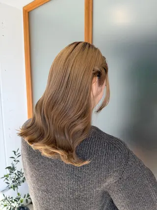 ミディアム ヘアアレンジ 野中 久美子のヘアスタイル