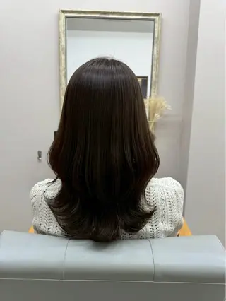 セミロング カラー luna ayane ／透明感カラーのヘアスタイル