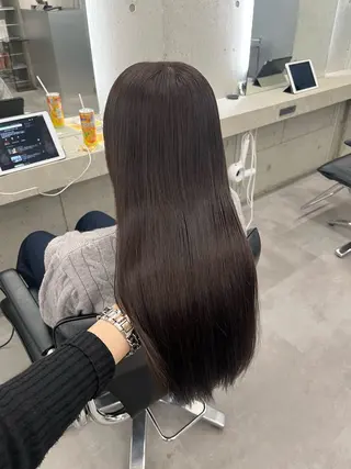 ロング カラー カットモデル募集♡ ブリーチなしカラーのヘアスタイル