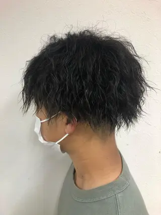 パーマ メンズ ダブルスキルエクステ /羽エクステ白石宇由のヘアスタイル