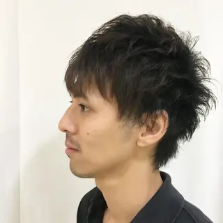 ショート カラー メンズ きむえり/髪質改善 /うねり広がり改善のヘアスタイル