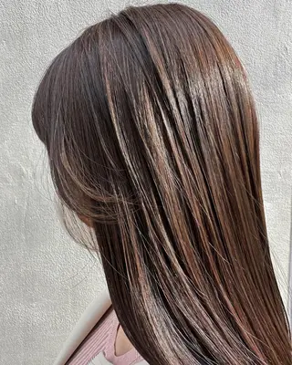 セミロング カラー マンツーマンサロン 髪質改善⭐︎代官山のヘアスタイル