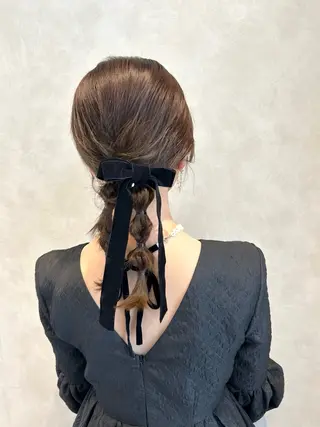 セミロング ヘアアレンジ ᴋᴀɴᴀ 🎀のヘアスタイル