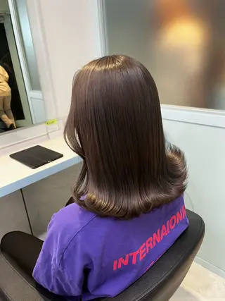 ミディアム カラー ブリーチカラー 🩵MIZUKIのヘアスタイル