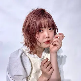 ミディアム カラー ヘアアレンジ 髪質改善 /市村 優音のヘアスタイル
