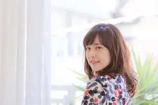 ミディアム カラー パーマ yoshi ☆のヘアスタイル