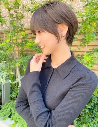 ショート 中顔面短縮 顔まわり新田大翔のヘアスタイル