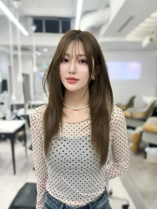 ロング カラー なつき🎀韓国 styleのヘアスタイル