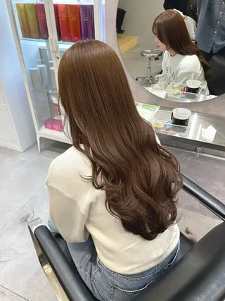 ロング shes梅田 はまもとのヘアスタイル