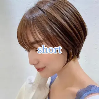 ショート 縮毛矯正・似合わせ タナカ レイヤのヘアスタイル