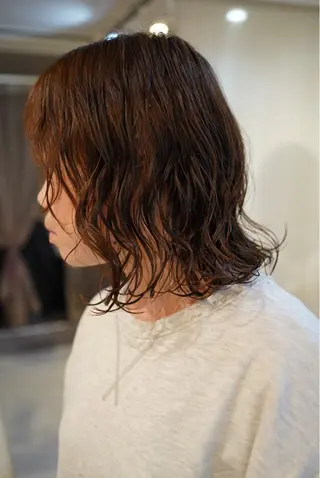 ミディアム はまだ かんたのヘアスタイル