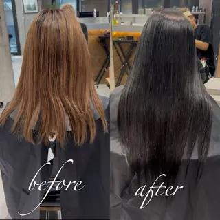 ロング カラー ヘアアレンジ TATSUYA アートディレクターのヘアスタイル