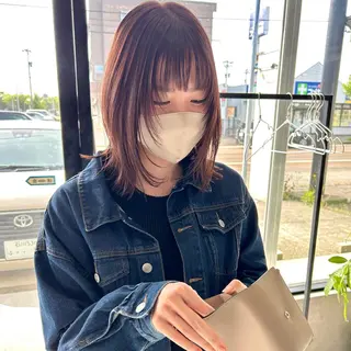 ミディアム カラー 一ノ瀬 暁のヘアスタイル