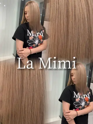 ミディアム カラー La Mimiのヘアスタイル