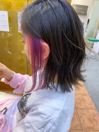 ミディアム カラー ✨髪質改善専門店✨ QOLU✨のヘアスタイル