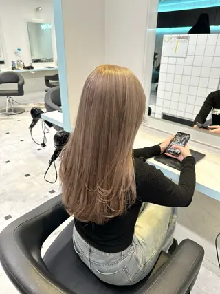 ロング カラー 暖色🩷透明感カラー ♡Maika♡のヘアスタイル