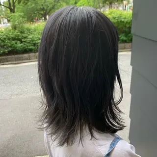 セミロング カラー パーマ STYLE袋町店 赤畠達弥のヘアスタイル