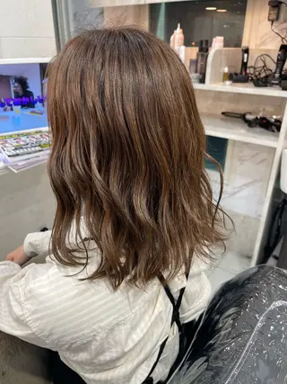 セミロング 西野 蓮のヘアスタイル