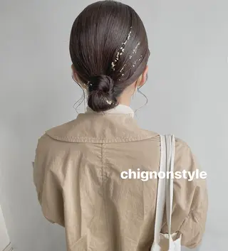 ミディアム ヘアメイク new meのヘアスタイル