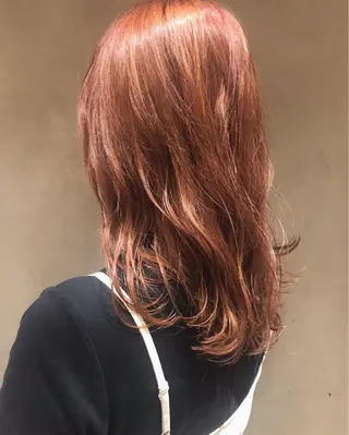 セミロング カラー ヘアアレンジ 酸性縮毛矯正🧴韓国 レイヤー/髪質改善のヘアスタイル