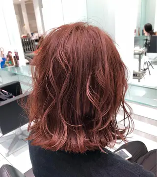 ミディアム カラー HACHI stylistのヘアスタイル