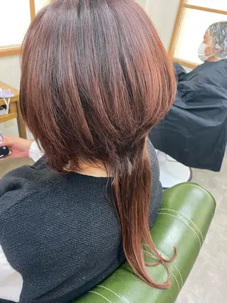ロング 永沼 真依のヘアスタイル
