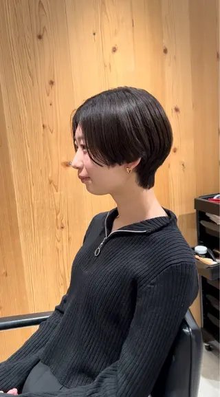 ショート カラー スキバサミを使わない カット🌼唯🌼のヘアスタイル