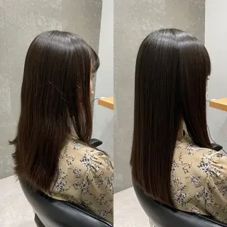 セミロング 髪質改善ヘアケア 艶髪特化/上田のヘアスタイル