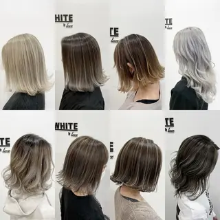 セミロング 上霜 菜月のヘアスタイル