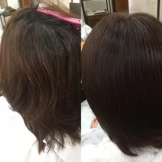 ミディアム 芳田 優志のヘアスタイル