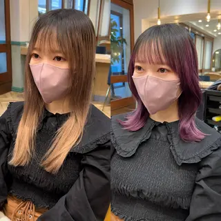 ミディアム レイヤー/ボブ 高嶋 優のヘアスタイル