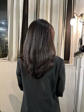 セミロング 海音🌺レイヤー カット/ケアリストのヘアスタイル