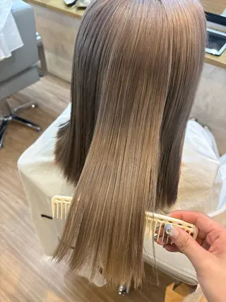 ミディアム 韓国ヘアー🇰🇷 MIWAのヘアスタイル