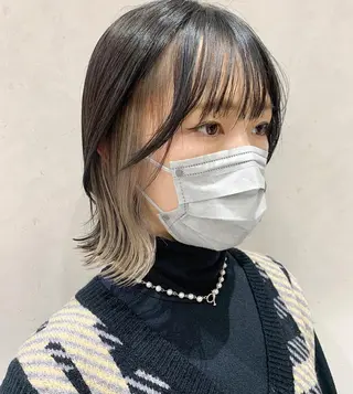 ショート カラー ヘアアレンジ ayumi🌈 インナーカラー🌈のヘアスタイル