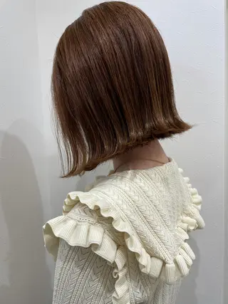 ショート カラー 髪質改善 中川　翔のヘアスタイル