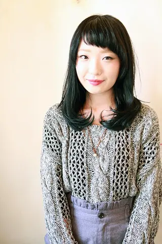 ミディアム カラー marie-anne 浜松元目店のヘアスタイル