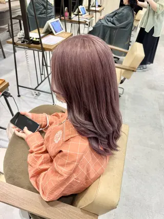 ロング カラー ブリーチなしwカラー /艶カラー/oukaのヘアスタイル