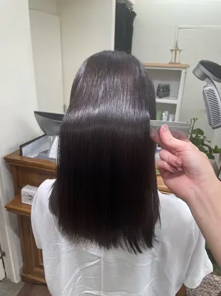 ロング カラー 髪質改善レイヤー/ 雨のヘアスタイル