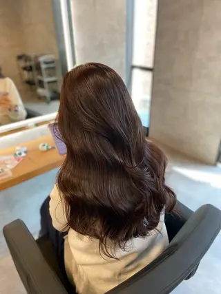 ロング カラー ヘアアレンジ レイヤー×透明感カラ ーHAYATOのヘアスタイル