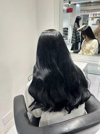 ロング カラー 表参道/透明感カラー /暗髪/ジュキヤのヘアスタイル