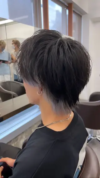 ミディアム カラー メンズ ハイトーン特化🌟 カワシマシュンスケのヘアスタイル