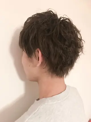 ショート パーマ 横浜🍒ルーツカラー エクステ/RIEのヘアスタイル