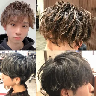 ショート カラー パーマ ヘアアレンジ メンズ 限定クーポン 💕大量更新ブリーチのヘアスタイル