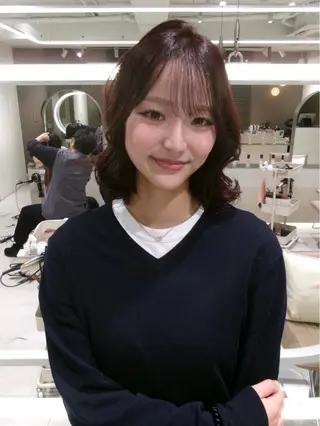 ミディアム カラー 乃天 ﾉｱのヘアスタイル